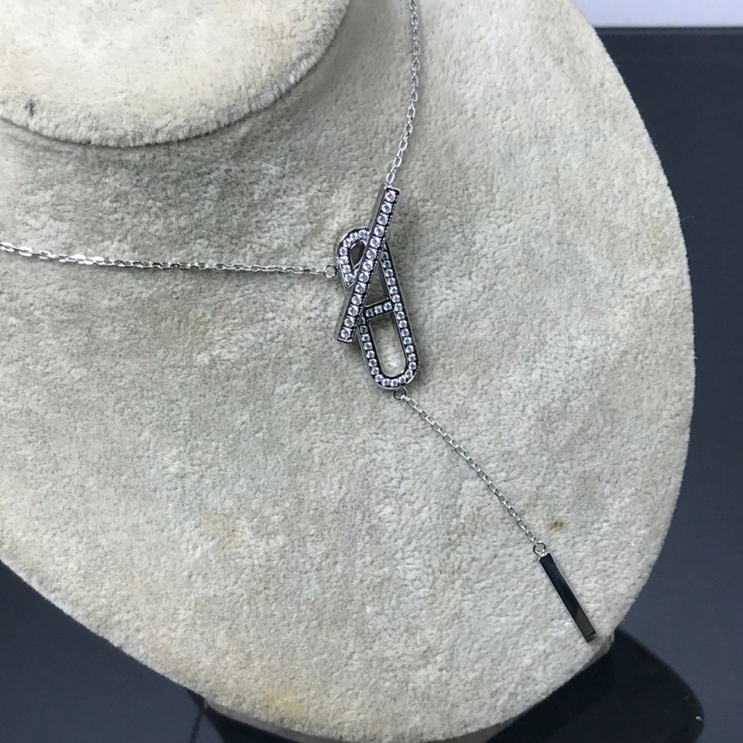 [Elara jewelsry ]HM NECKLACE PLATINUM ROSE GOLD DIAMOND