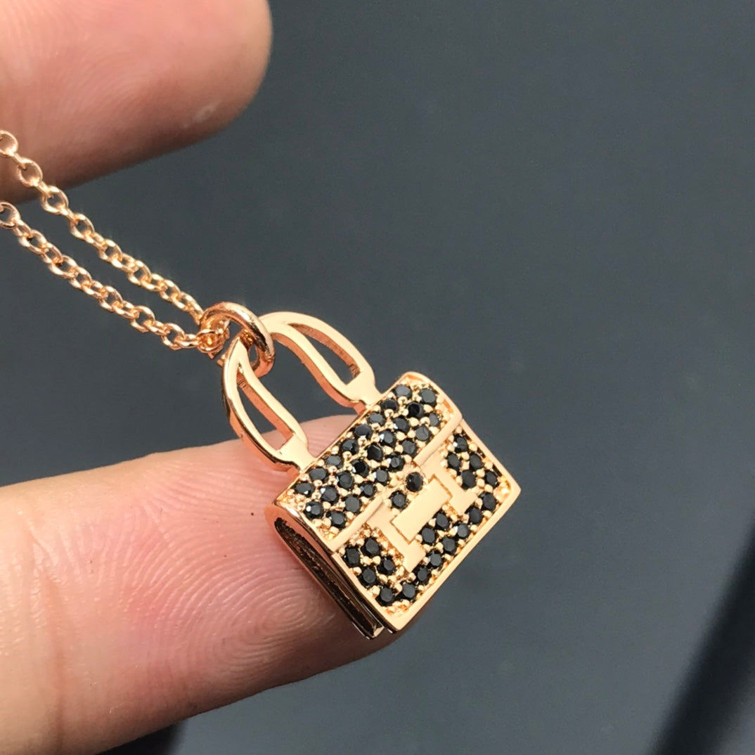 [Elara jewelsry ]HM NECKLACE ARElaraL BLACK DIAMOND