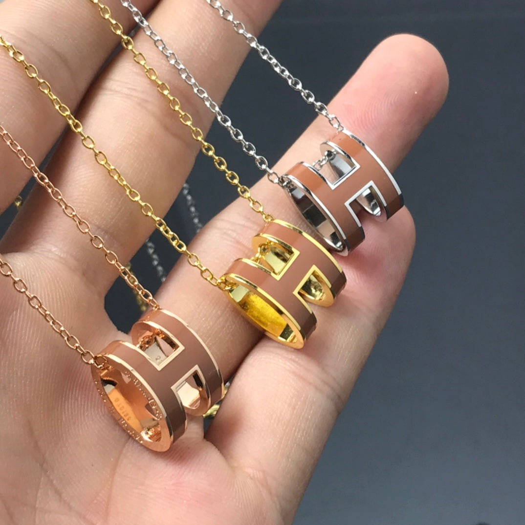 [Elara jewelsry ]H NECKLACE BROWN