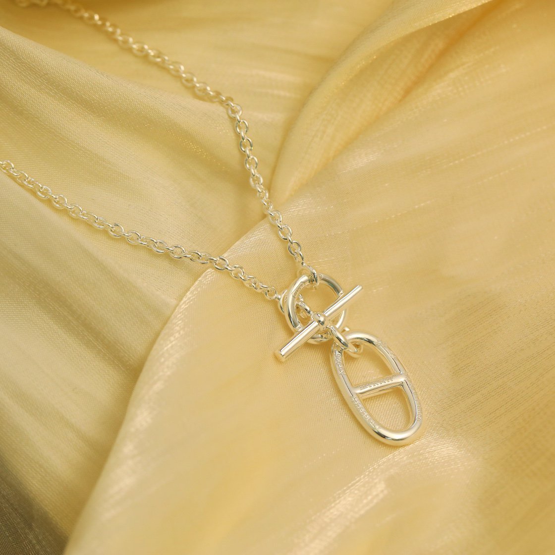 [Elara jewelsry ]HM CHAINE D'ANCRE PENDANT NECKLACE STERLING SILVER