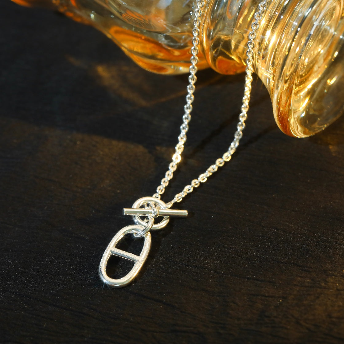 [Elara jewelsry ]HM CHAINE D'ANCRE PENDANT NECKLACE STERLING SILVER