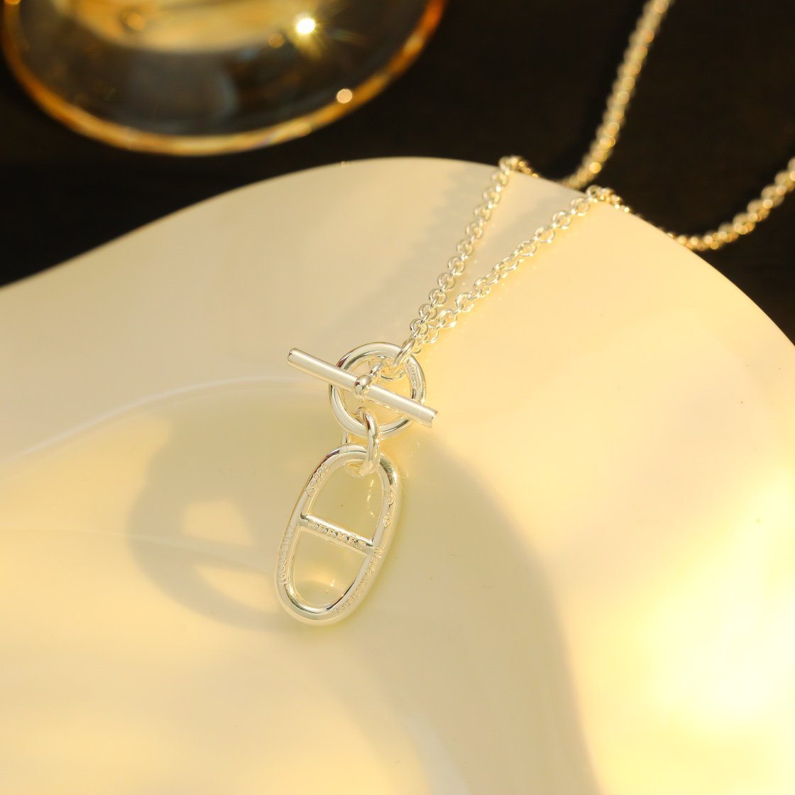 [Elara jewelsry ]HM CHAINE D'ANCRE PENDANT NECKLACE STERLING SILVER