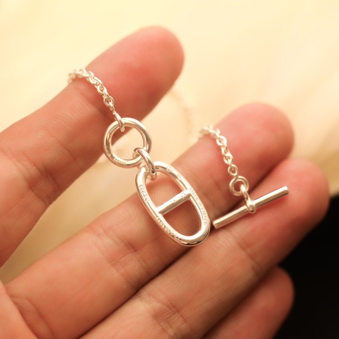[Elara jewelsry ]HM CHAINE D'ANCRE PENDANT NECKLACE STERLING SILVER