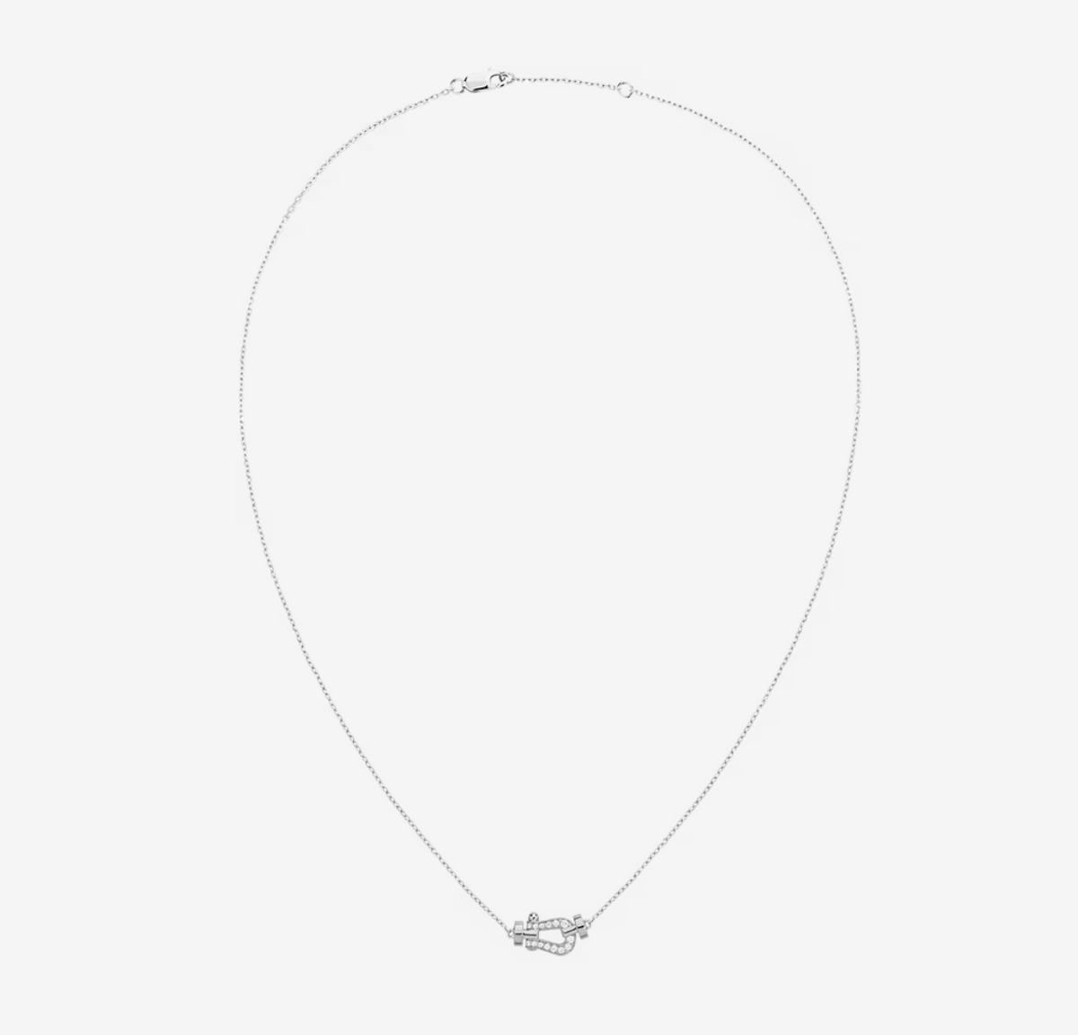 [Elara jewelsry ]FORCE 10 DIAMOND SILVER NECKLACE MINI MODEL