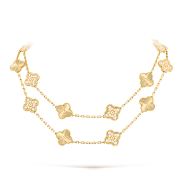 [Elara jewelsry ]CLOVER 20 MOTIFS LASER DIAMOND NECKLACE