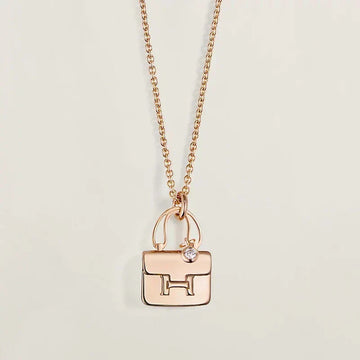 [Elara jewelsry ]AMULETTE PEDANT ROSE GOLD NECKLACE