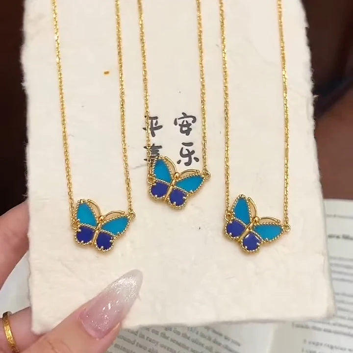 [Elara jewelsry] 2026 NEW LUCKY BUTTERFLY 1 MOTIFS NECKLACE