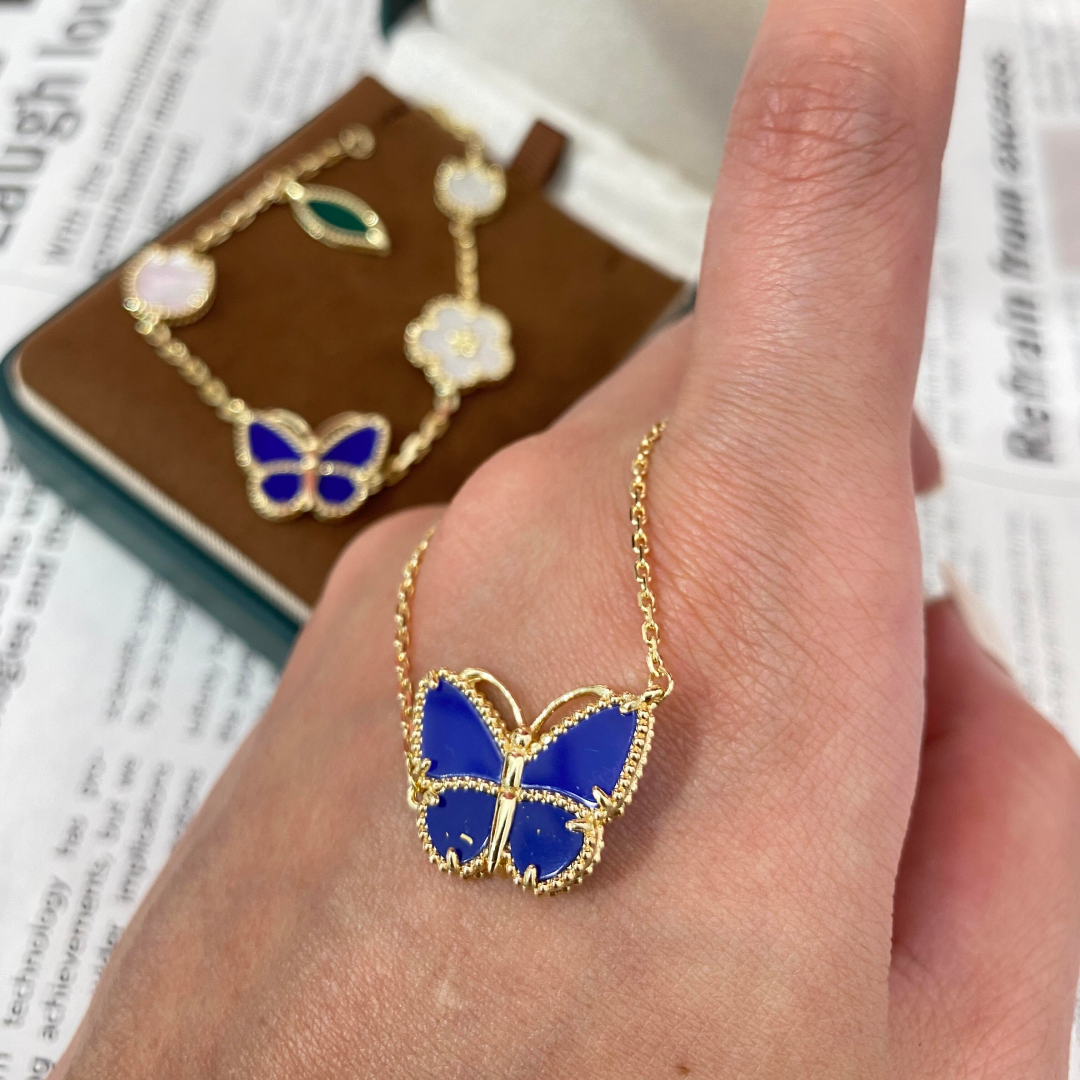 [Elara jewelsry] 2026 NEW LUCKY BUTTERFLY 1 MOTIFS NECKLACE