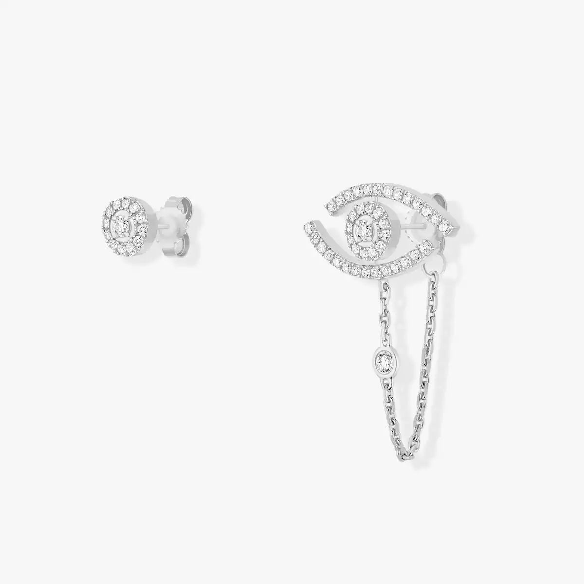 [Elara jewelsry]Lucky Eye Diamond Earrings