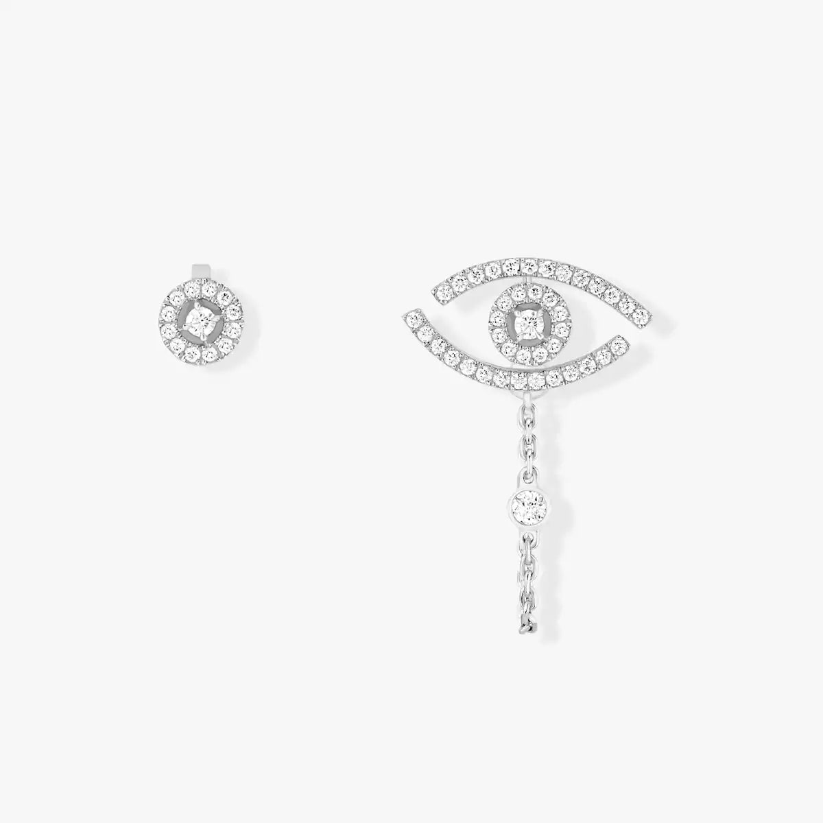 [Elara jewelsry]Lucky Eye Diamond Earrings