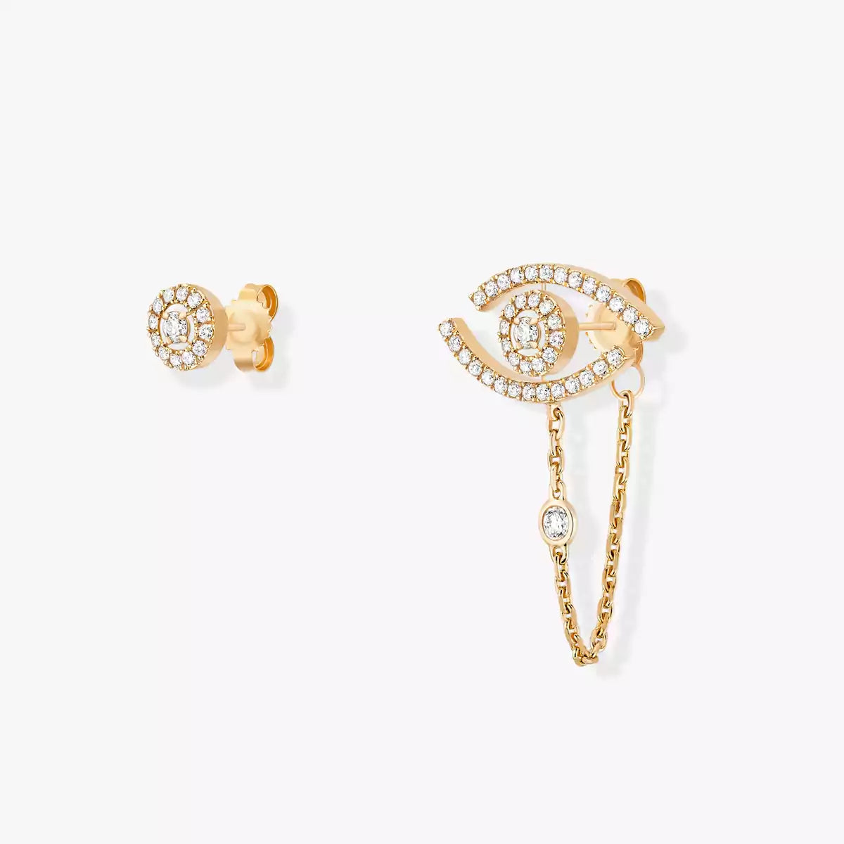 [Elara jewelsry]Lucky Eye Diamond Earrings