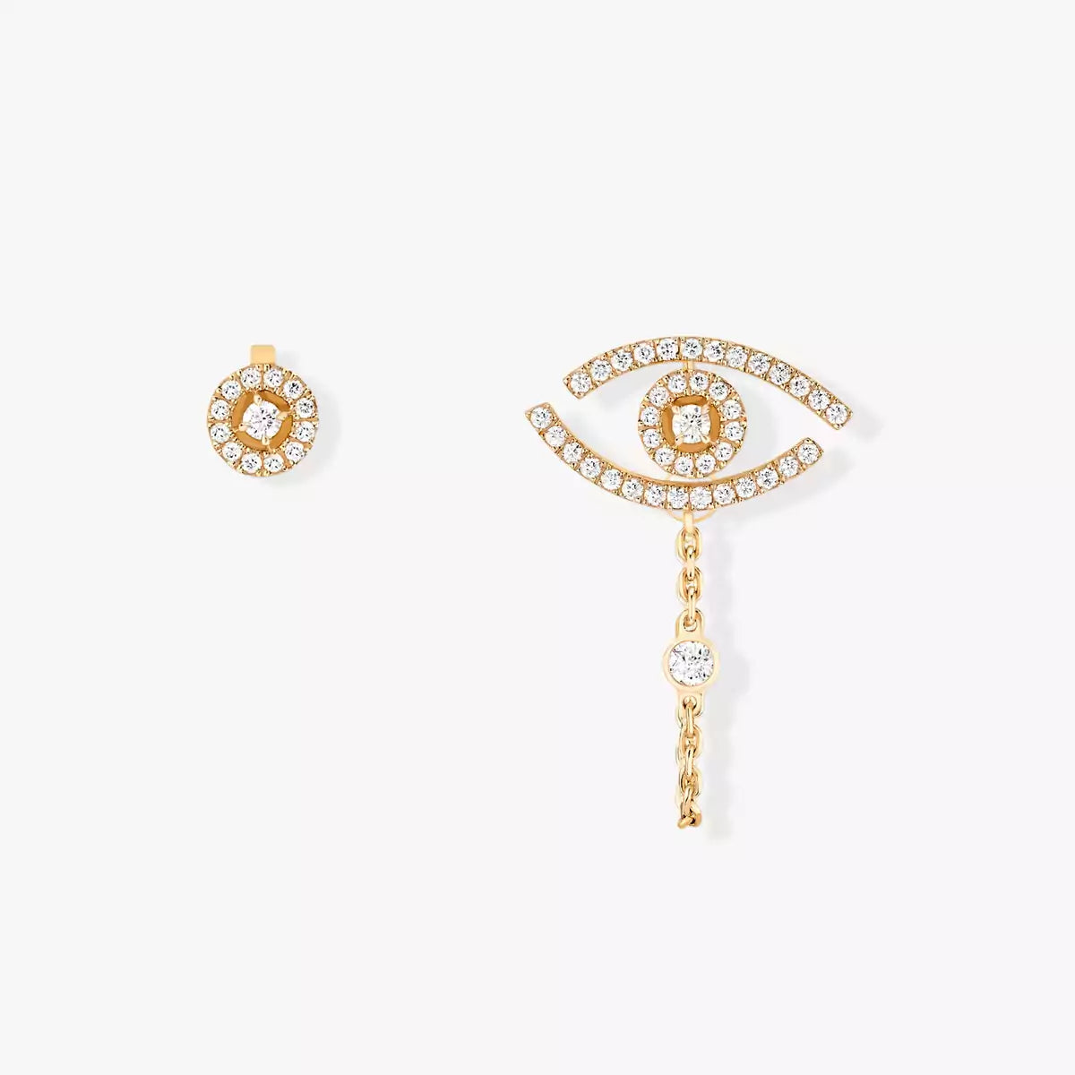 [Elara jewelsry]Lucky Eye Diamond Earrings