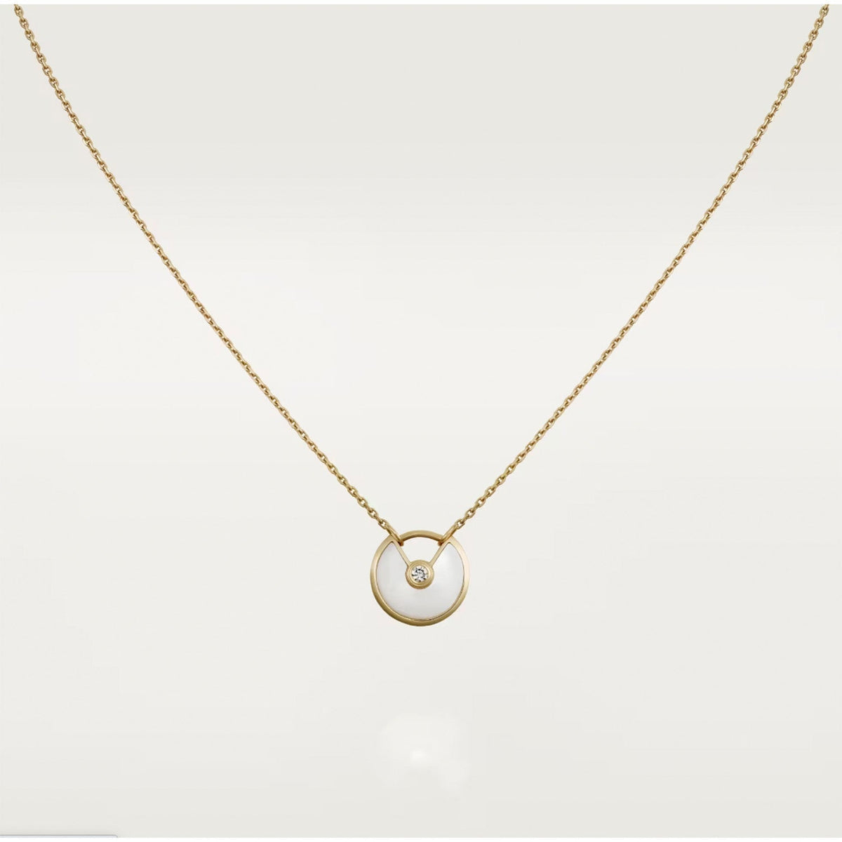[Elara jewelsry ]AMULETTE ROSE GOLD MOP NECKLACE