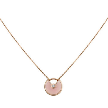 [Elara jewelsry ]AMULETTE ROSE GOLD PINK MOP NECKLACE