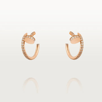 [Elara jewelsry ]JUSTE EARRINGS 12.75MM PINK GOLD DIAMOND