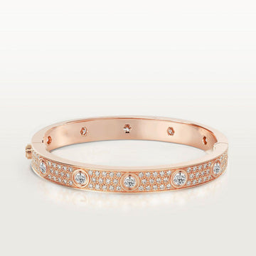 [Elara jewelsry ]LOVE BRACELET 6.1MM DIAMOND-PAVED 10 BIG DIAMONDS