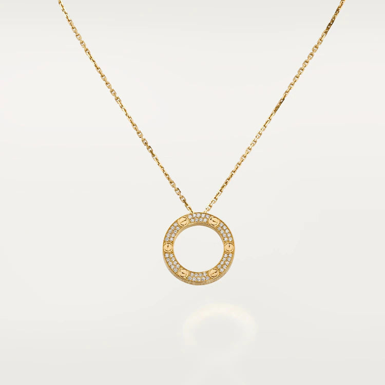 [Elara jewelsry ]LOVE NECKLACE ADJUSTABLE ROSE GOLD