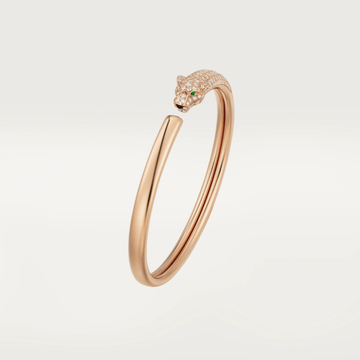 [Elara jewelsry ]PANTHERE ROSE GOLD DIAMOND OPEN BRACELET