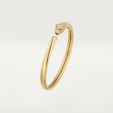 [Elara jewelsry ]PANTHERE GOLD DIAMOND OPEN BRACELET