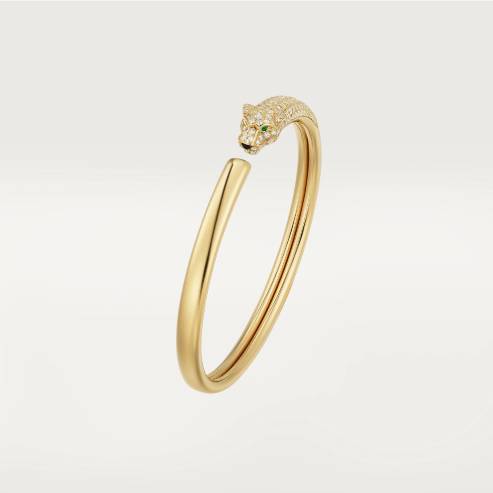 [Elara jewelsry ]PANTHERE GOLD DIAMOND OPEN BRACELET