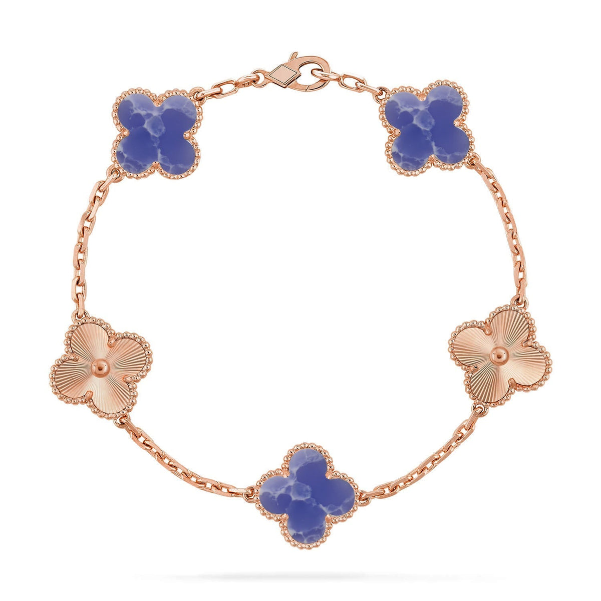 [Elara jewelsry ]CLOVER 5 MOTIF BLUE VEINS BRACELET COLLECTION