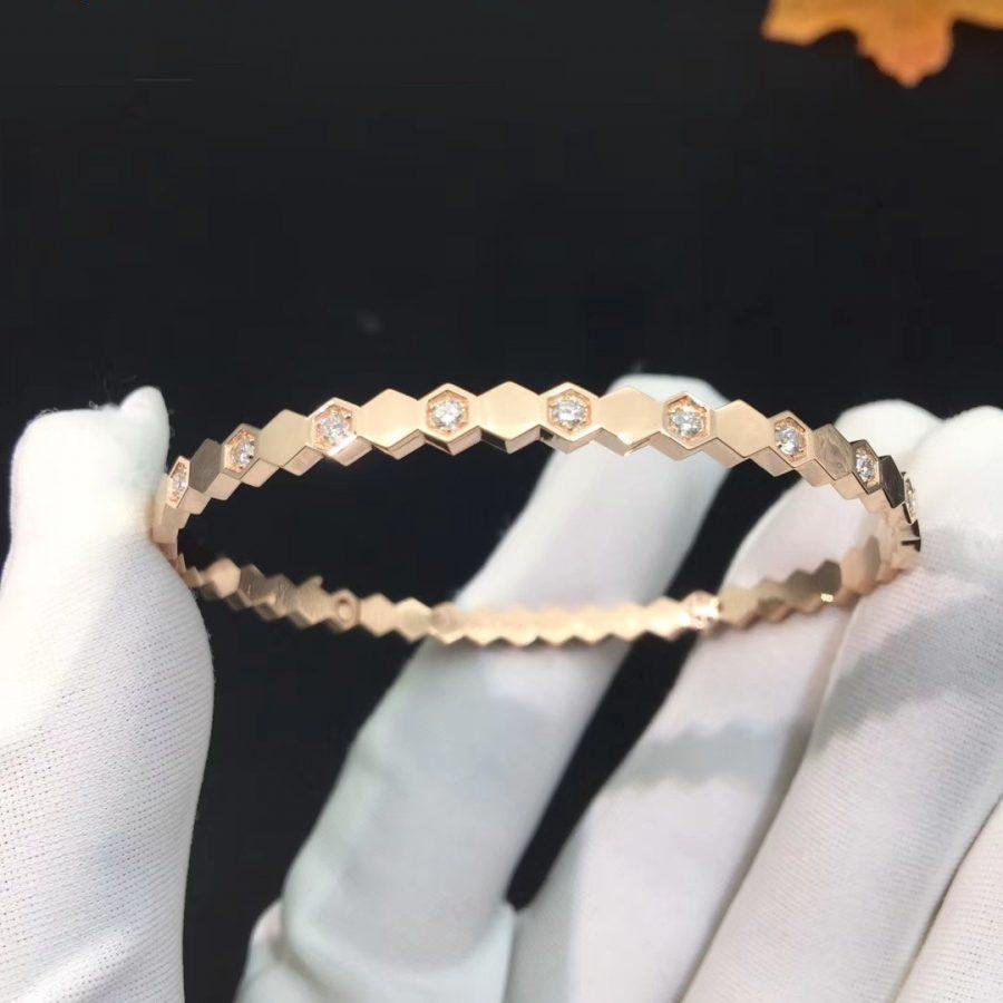 [Elara jewelsry ]BEE LOVE PINK GOLD DIAMOND BRACELET