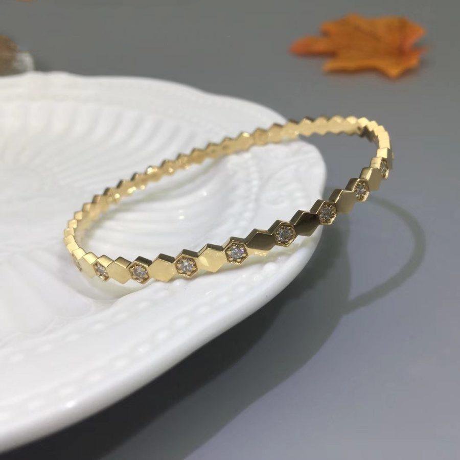 [Elara jewelsry ]BEE LOVE GOLD DIAMOND BRACELET