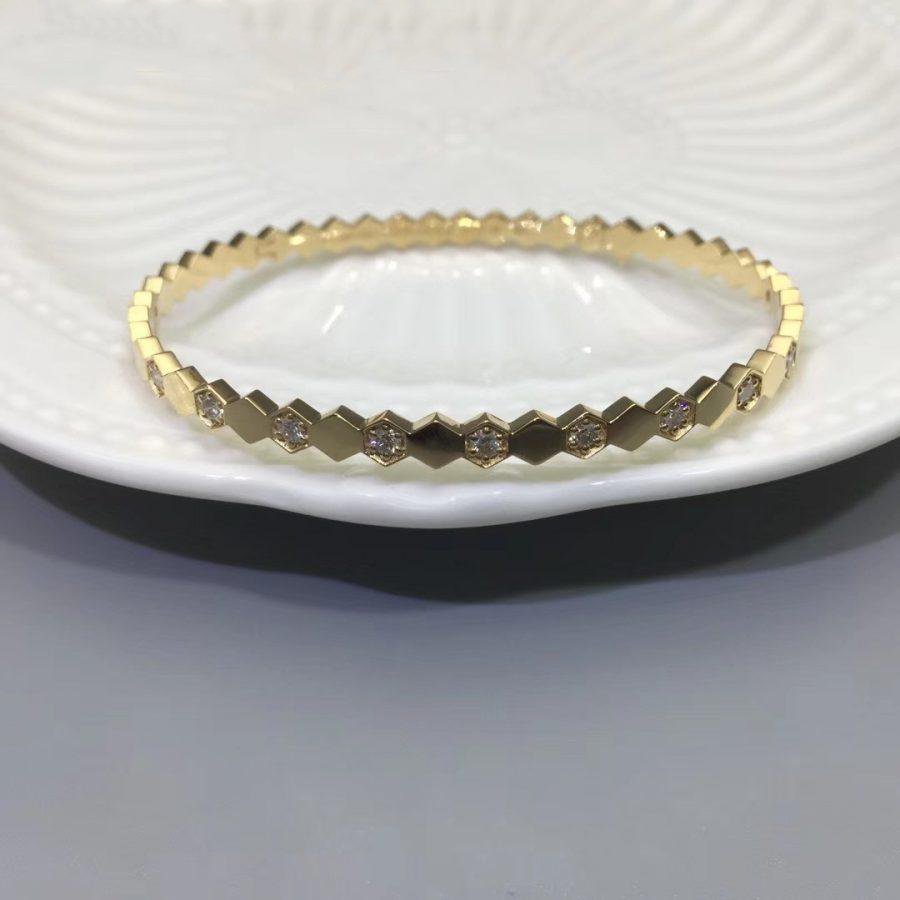 [Elara jewelsry ]BEE LOVE GOLD DIAMOND BRACELET