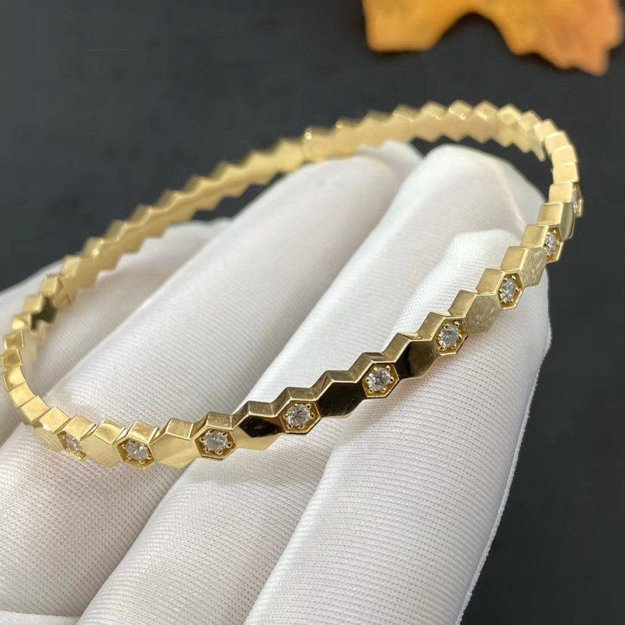 [Elara jewelsry ]BEE LOVE GOLD DIAMOND BRACELET