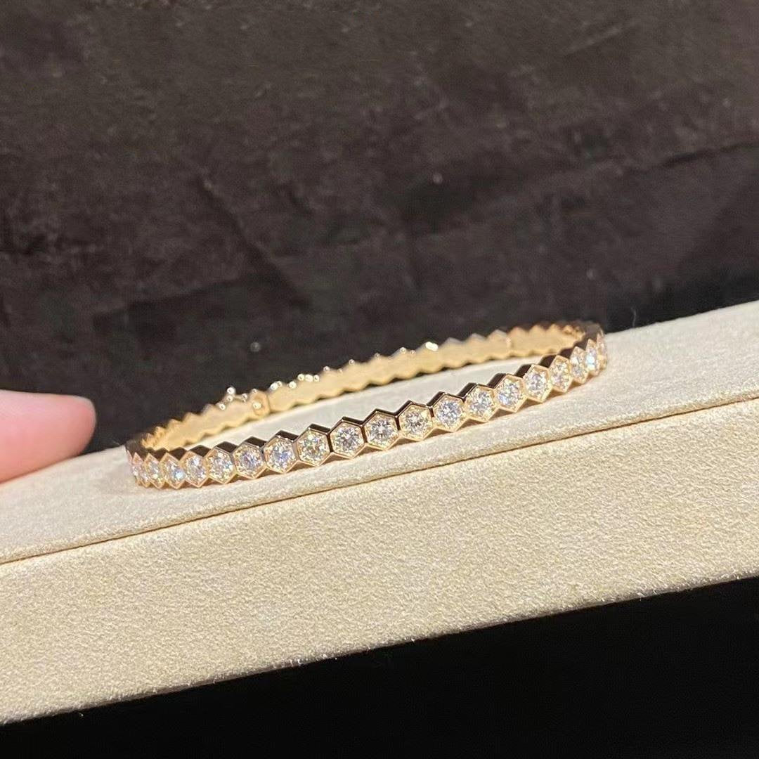[Elara jewelsry ]BEE LOVE GOLD BRACELET FULL DIAMOND