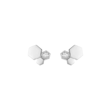 [Elara jewelsry ]BEE LOVE SILVER DIAMOND EARRINGS