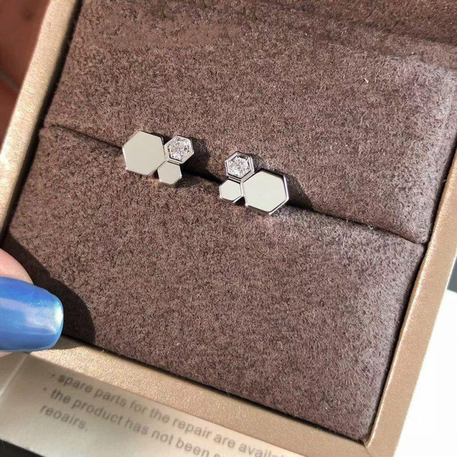 [Elara jewelsry ]BEE LOVE SILVER DIAMOND EARRINGS