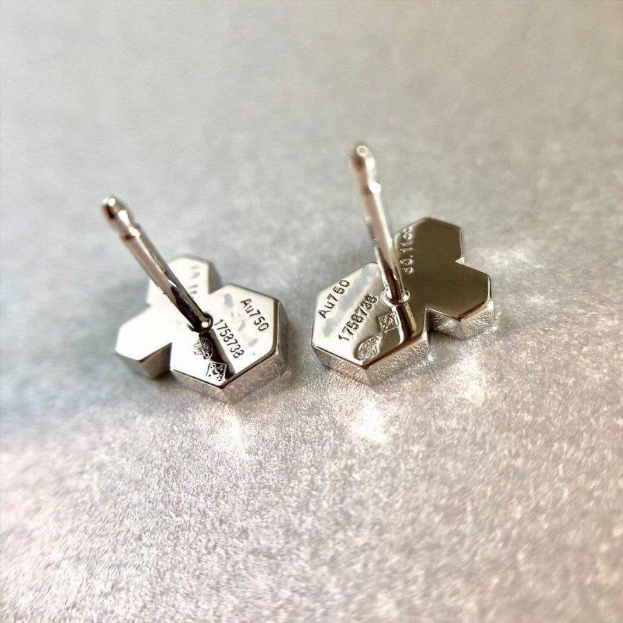 [Elara jewelsry ]BEE LOVE SILVER DIAMOND EARRINGS