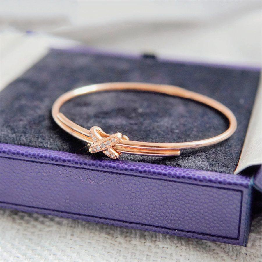[Elara jewelsry ]JEUX DE BRACELET PINK GOLD DIAMONDS