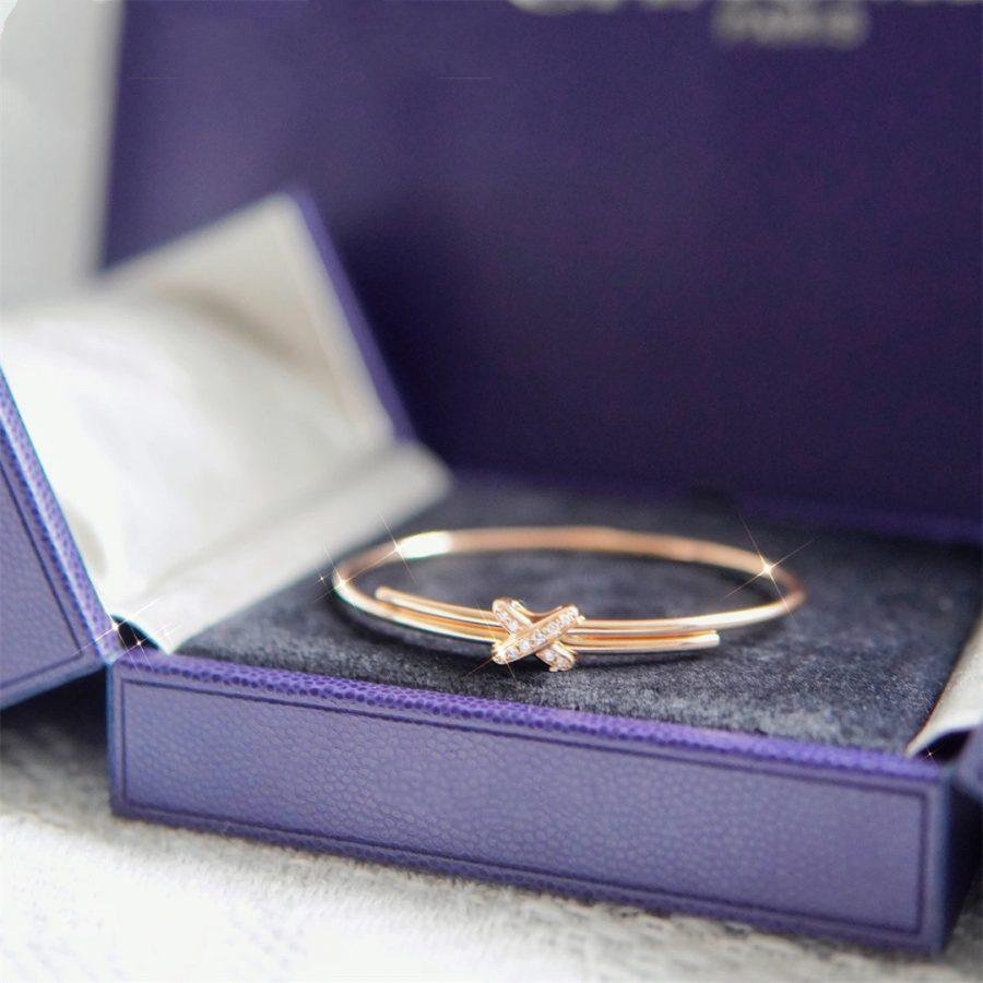 [Elara jewelsry ]JEUX DE BRACELET PINK GOLD DIAMONDS
