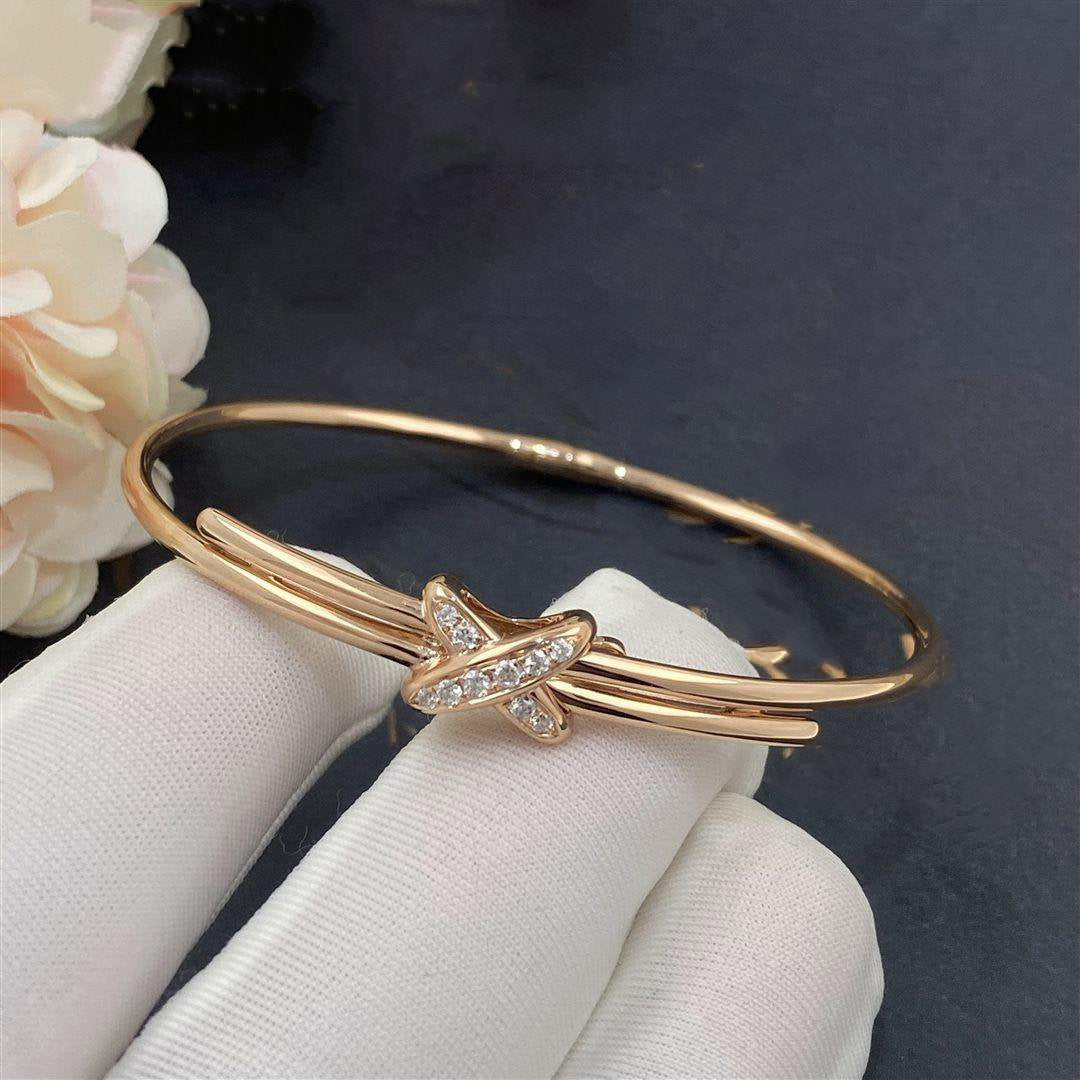 [Elara jewelsry ]JEUX DE BRACELET PINK GOLD DIAMONDS