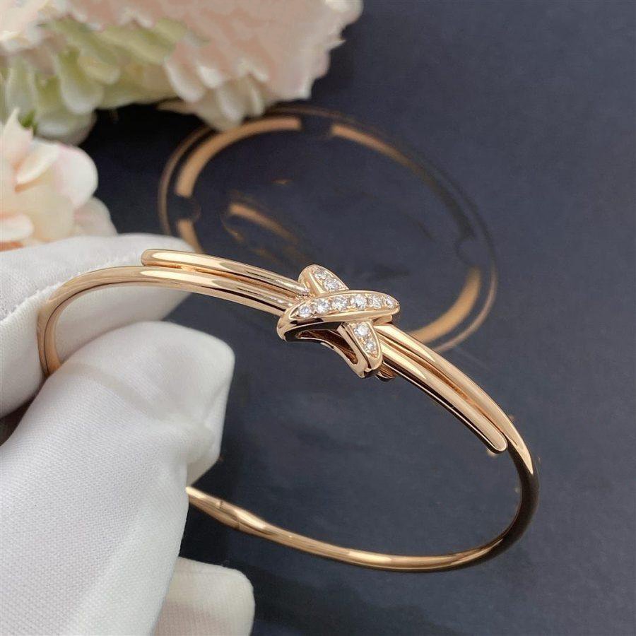 [Elara jewelsry ]JEUX DE BRACELET PINK GOLD DIAMONDS