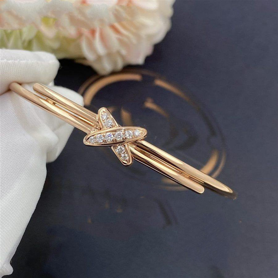 [Elara jewelsry ]JEUX DE BRACELET PINK GOLD DIAMONDS