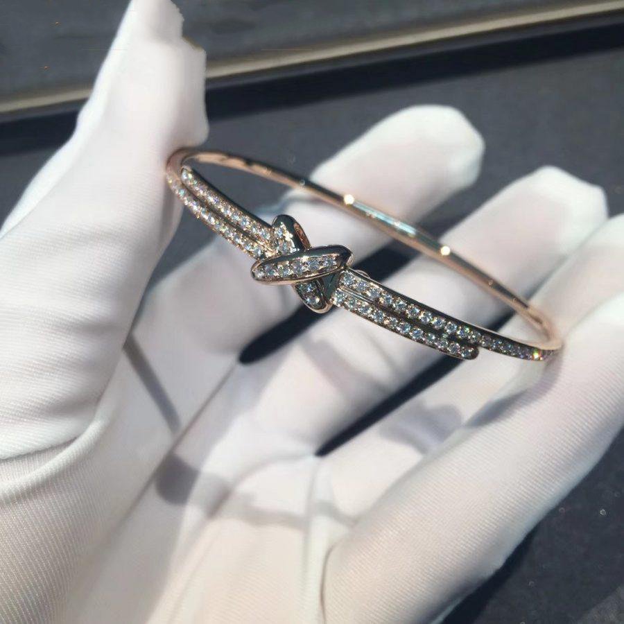 [Elara jewelsry ]JEUX DE BRACELET DIAMONDS PINK GOLD