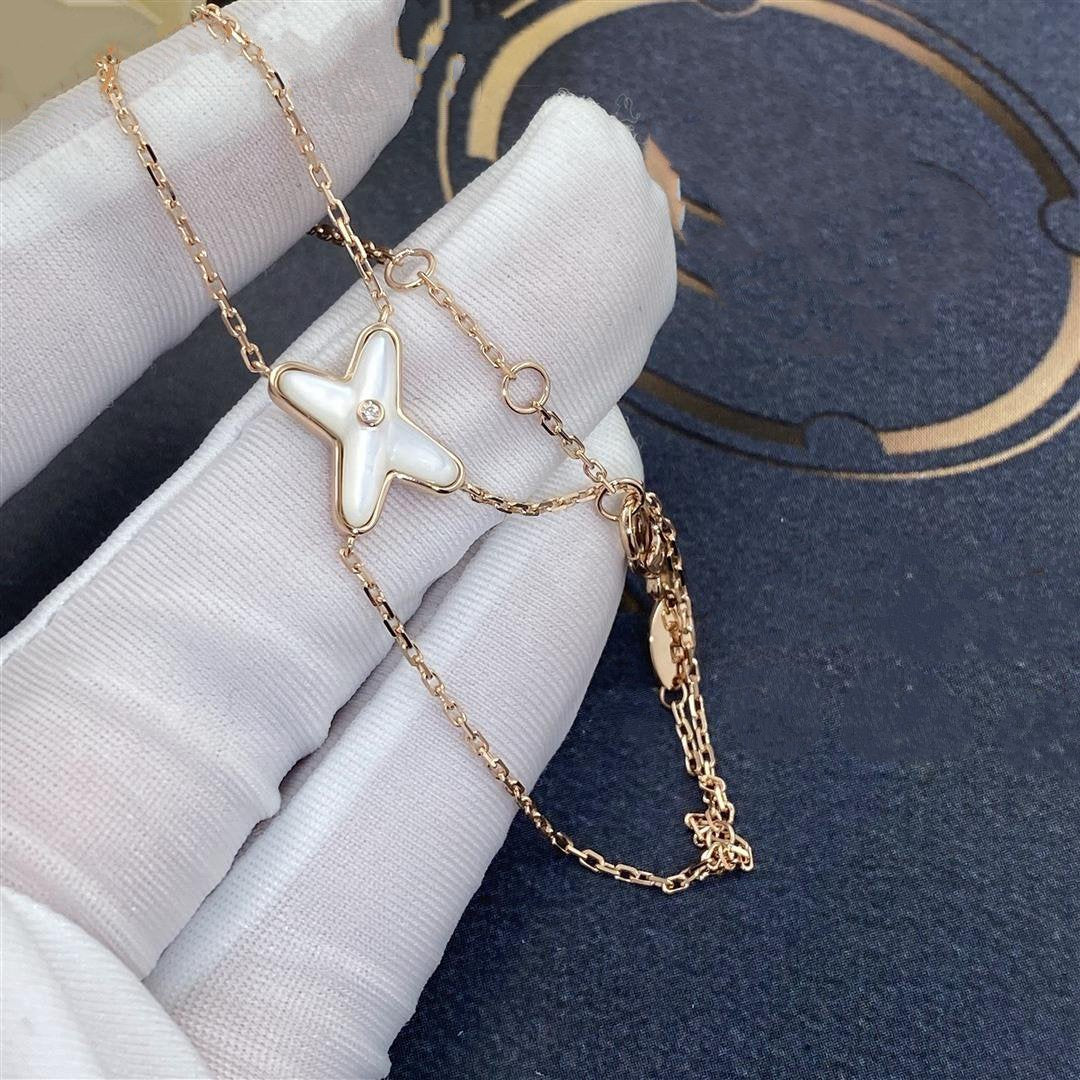 [Elara jewelsry ]JEUX BRACELET WHITE MOP PINK GOLD 1 DIAMOND