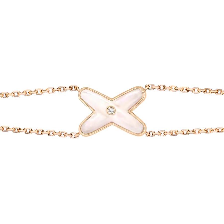 [Elara jewelsry ]JEUX BRACELET WHITE MOP PINK GOLD 1 DIAMOND