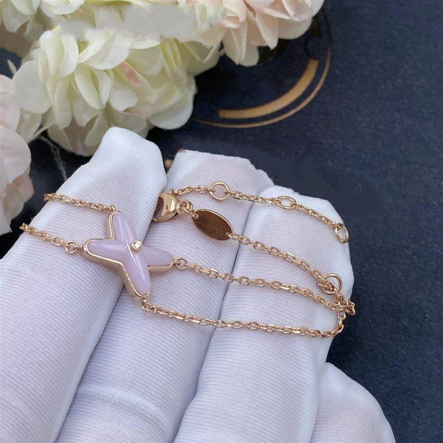 [Elara jewelsry ]JEUX BRACELET PINK MOP PINK GOLD 1 DIAMOND