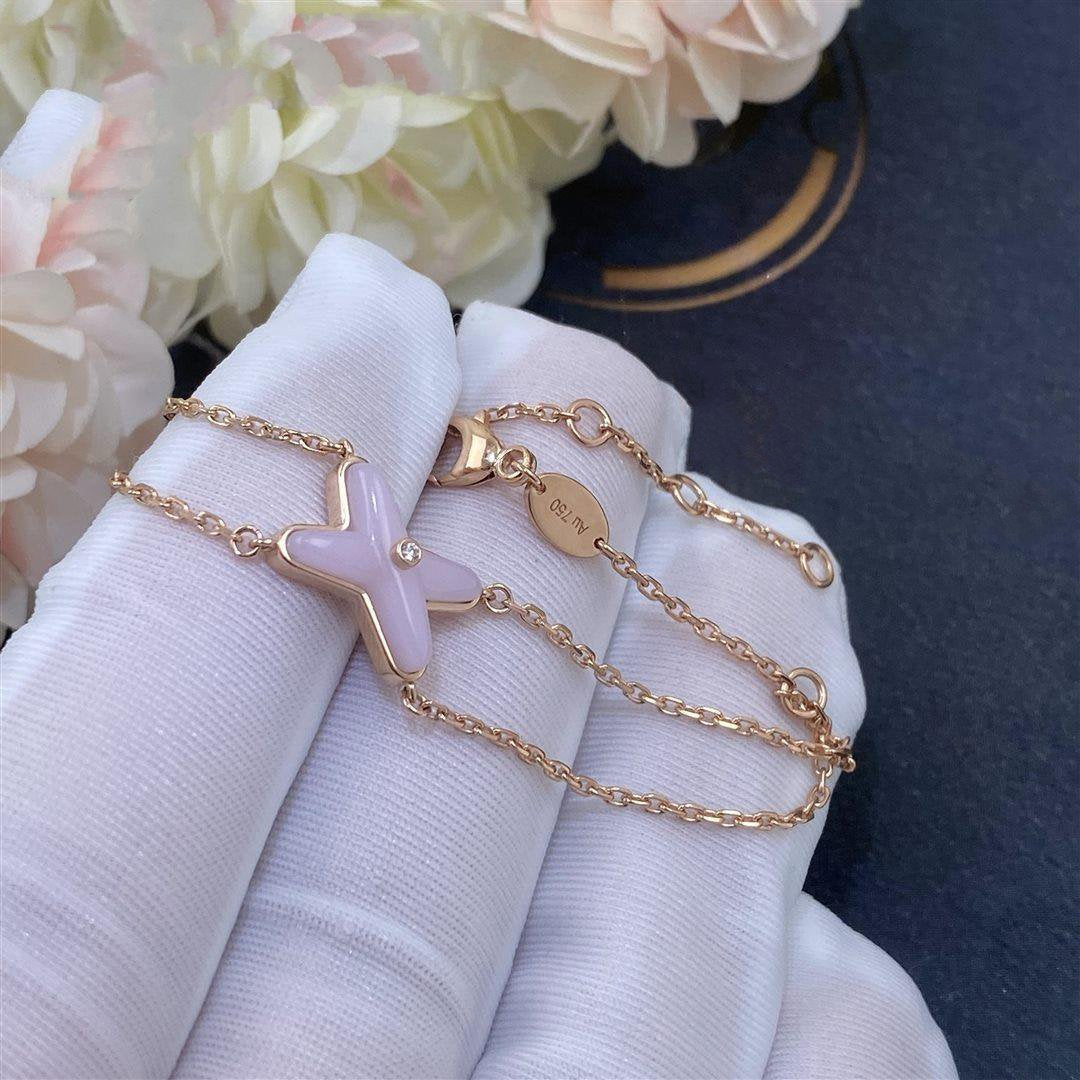 [Elara jewelsry ]JEUX BRACELET PINK MOP PINK GOLD 1 DIAMOND