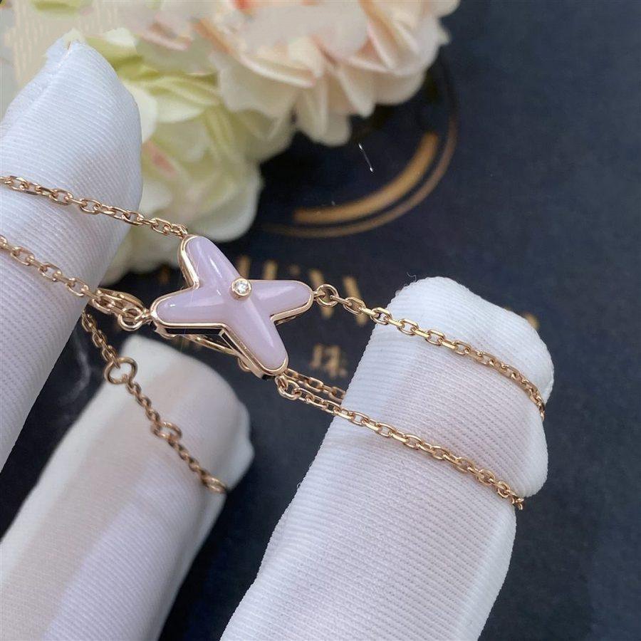 [Elara jewelsry ]JEUX BRACELET PINK MOP PINK GOLD 1 DIAMOND