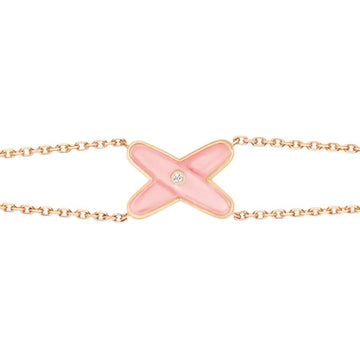 [Elara jewelsry ]JEUX BRACELET PINK MOP PINK GOLD 1 DIAMOND