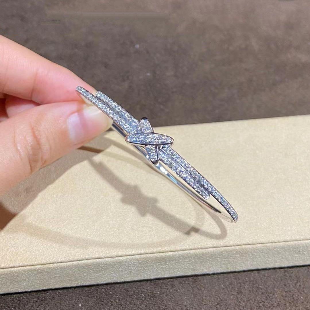 [Elara jewelsry ]JEUX DE BRACELET DIAMONDS SILVER