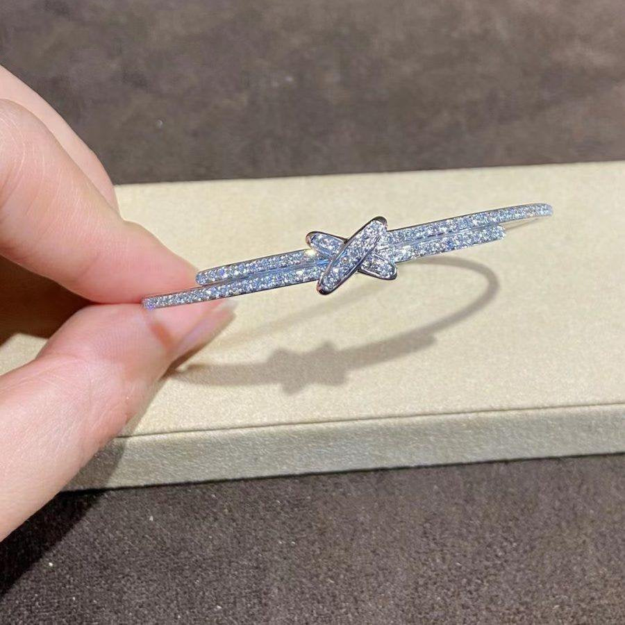 [Elara jewelsry ]JEUX DE BRACELET DIAMONDS SILVER