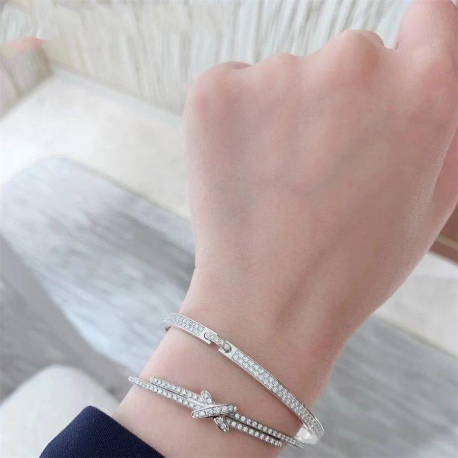 [Elara jewelsry ]JEUX DE BRACELET DIAMONDS SILVER