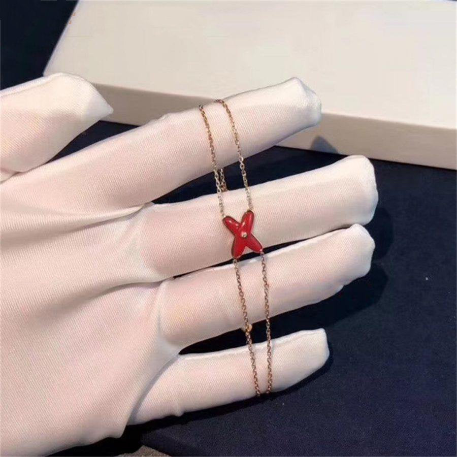 [Elara jewelsry ]JEUX BRACELET CARNELIAN PINK GOLD 1 DIAMOND