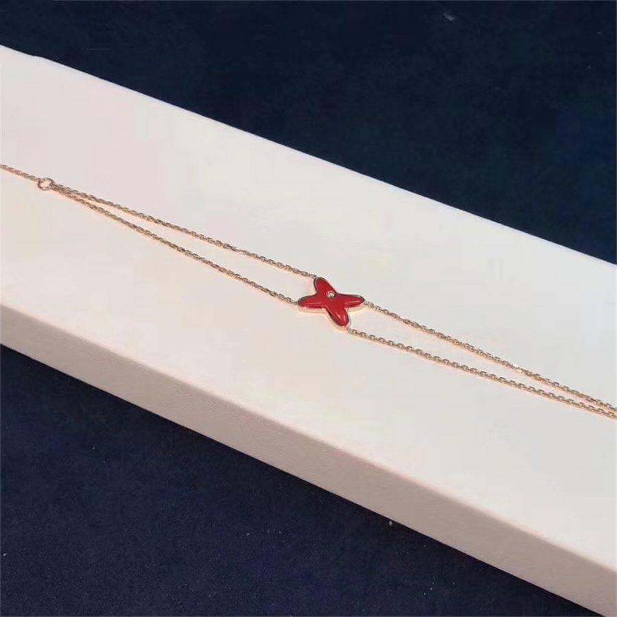 [Elara jewelsry ]JEUX BRACELET CARNELIAN PINK GOLD 1 DIAMOND
